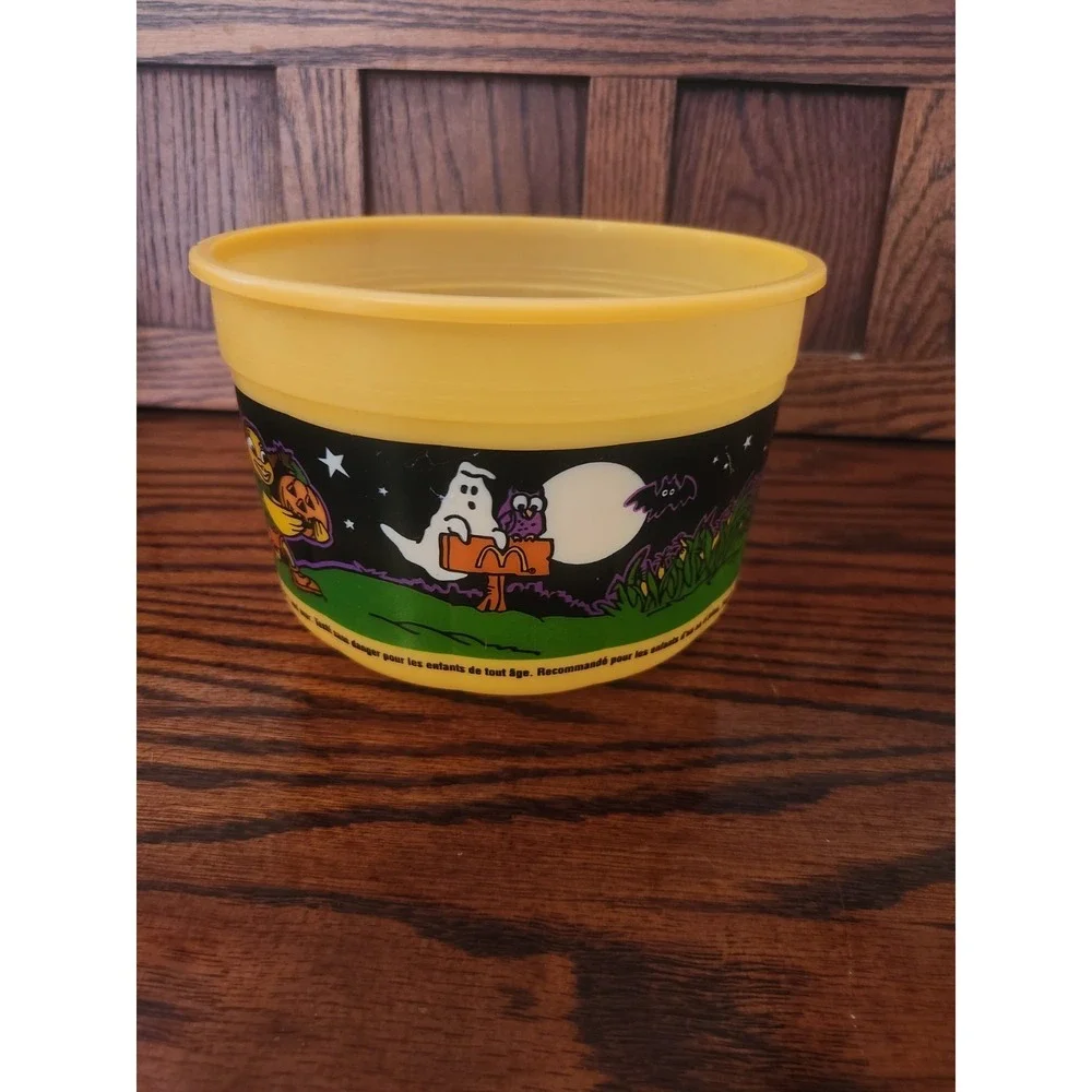 Vintage 1999 McDonald's Boo Bucket Halloween Happy Meal Grimace Pumpkin No Lid